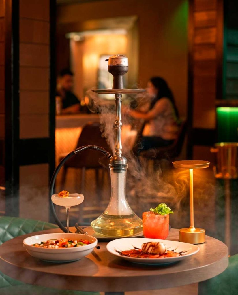 Curated shisha mixology and craft cocktail pairing at Mojo Hookah Lounge in Midtown Houston